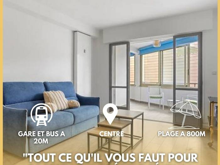 Gîte pour 4 personnes, adapté aux familles dans Gare De Saint Raphael Valescure