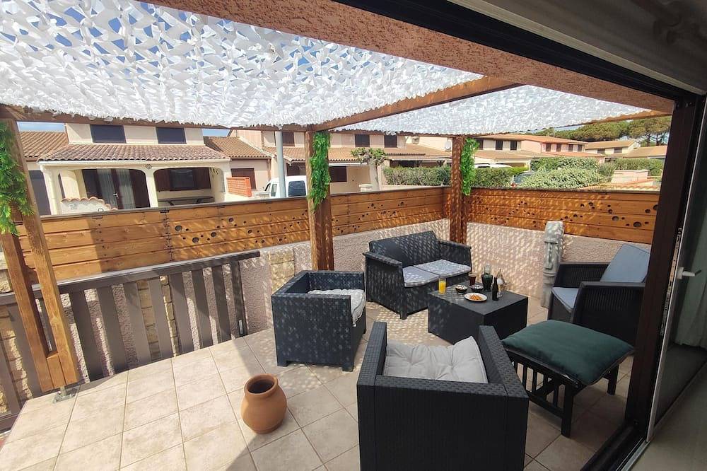 T3 60m2 with terrace, parking, swimming pools, sea 200m away.Wi-fi,connected Tv, air conditioning. in Portiragnes Plage, Portiragnes