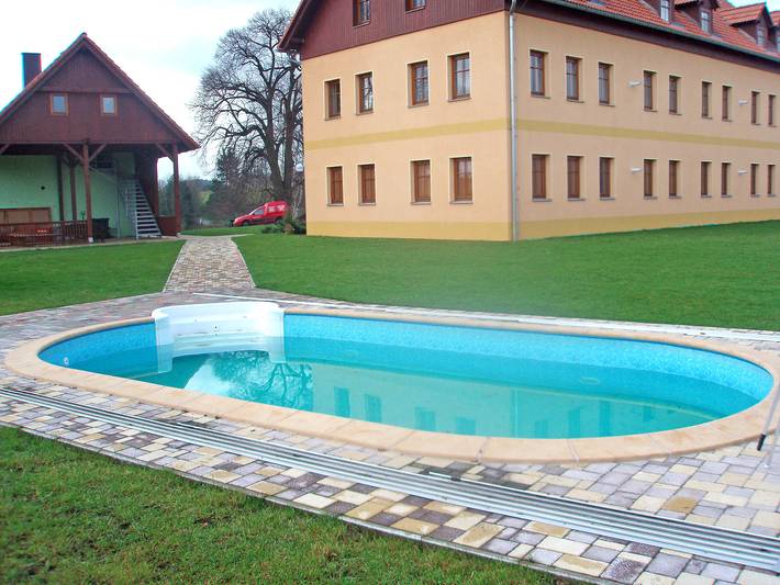 Ferienwohnung für 4 Personen, mit Terrasse und Garten sowie Ausblick in der Böhmische Schweiz