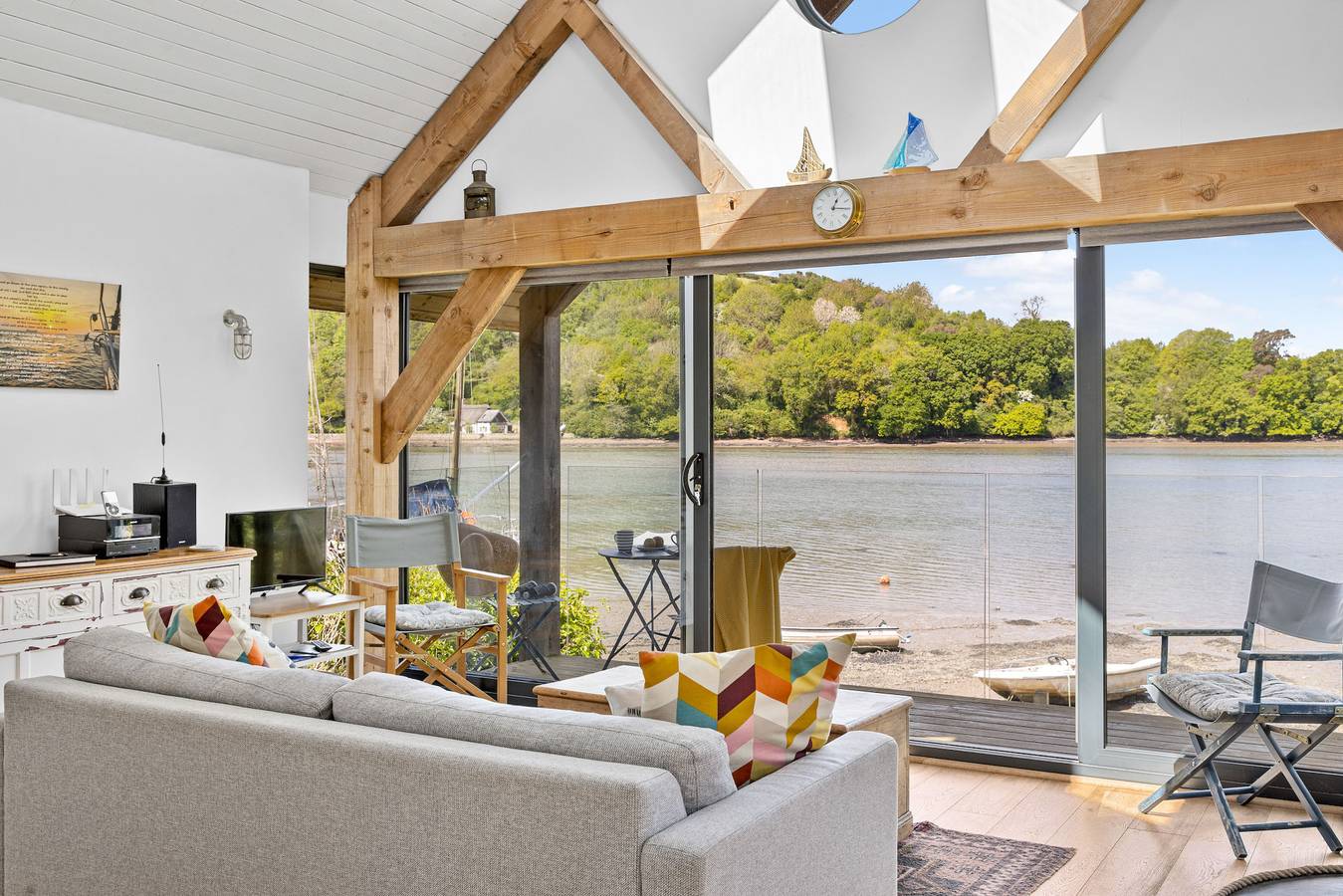 Water Edge Boathouse in Dittisham, Devon
