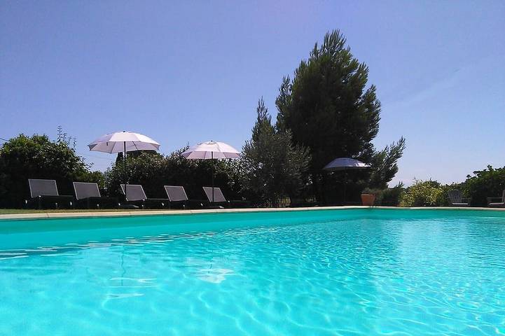 Appartement de vacances pour 14 personnes, avec balcon et jardin