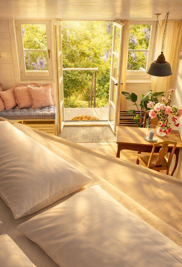Ferienwohnung für 2 Personen, mit Terrasse und Garten sowie Ausblick