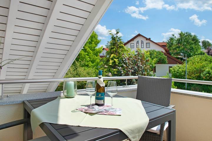 Ferienwohnung für 3 Personen, mit Balkon in Ostrach