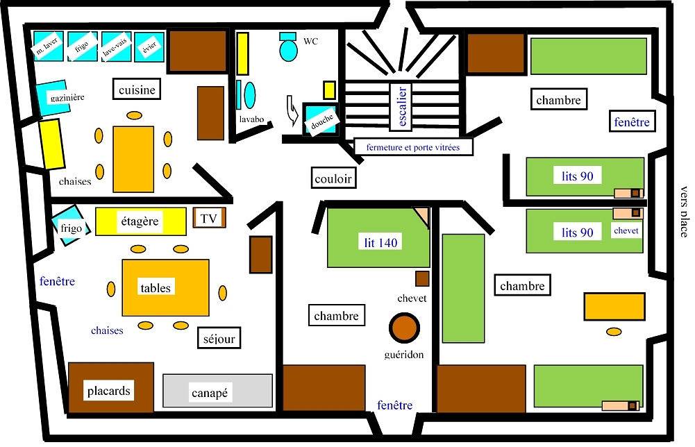Appartement entier, Appartement 2 - vacances familiales 2ème étage Calvinet in Puycapel, Région d'Aurillac