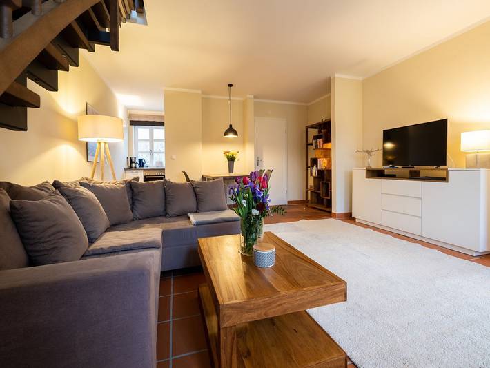Ferienwohnung für 4 Personen, mit Terrasse und Garten sowie Kinderpool und Sauna in Dranske
