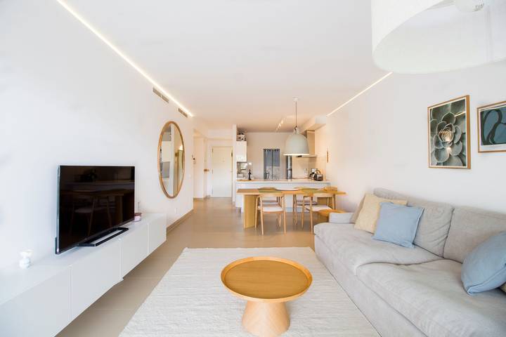 Location de vacances pour 4 personnes, avec jardin et balcon dans Reserva del Higueron