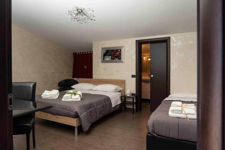Chambre d’hôte pour 3 personnes, avec vue ainsi que jardin et terrasse dans San Marco Evangelista