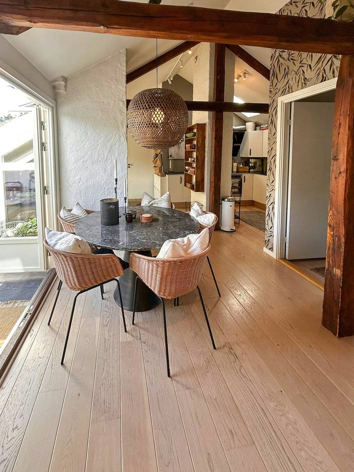 Apartamento entero, Ático con vigas a la vista en St. Hanshaugen in St. Hanshaugen, Oslo