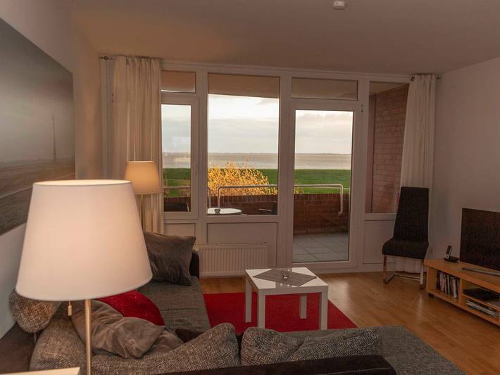 Ferienwohnung für 2 Personen, mit Balkon und Ausblick in Wilhelmshaven