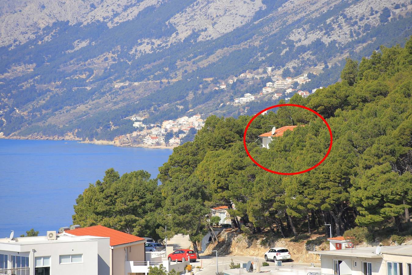 Zimmer mit Balkon und Meerblick Brela, Makarska S-17281-a in Brela, Makarska Riviera