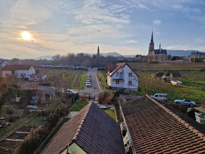 Ferienwohnung für 3 Personen, mit Terrasse und Garten sowie Ausblick in Edenkoben