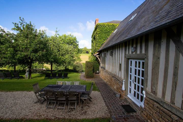 Casa « La Cour Mare » com piscina privada, terraço e Wi-Fi in Crouttes, Argentan (Região)