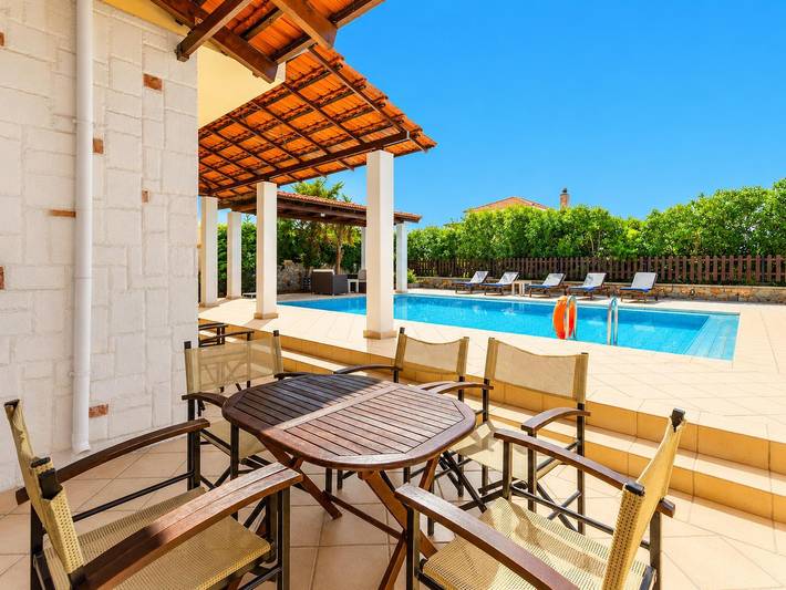 Villa für 7 Personen, mit Meerblick und Terrasse sowie Garten in Chania und Umgebung - 4