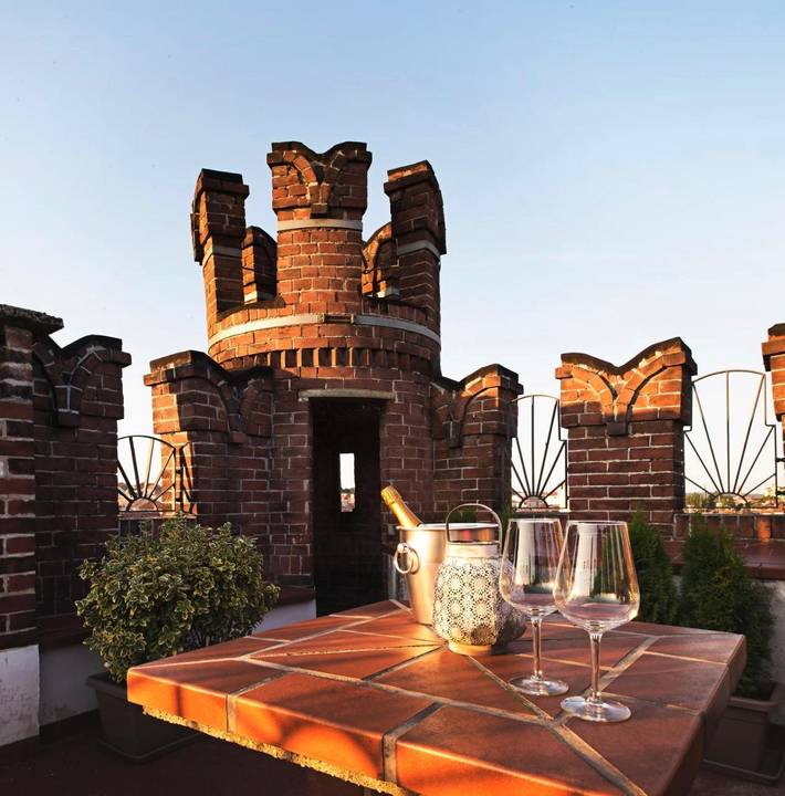 Gîte pour 6 personnes, avec balcon et vue dans Asti