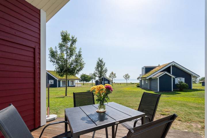 Bungalow für 4 Personen, mit Terrasse und Garten sowie Sauna