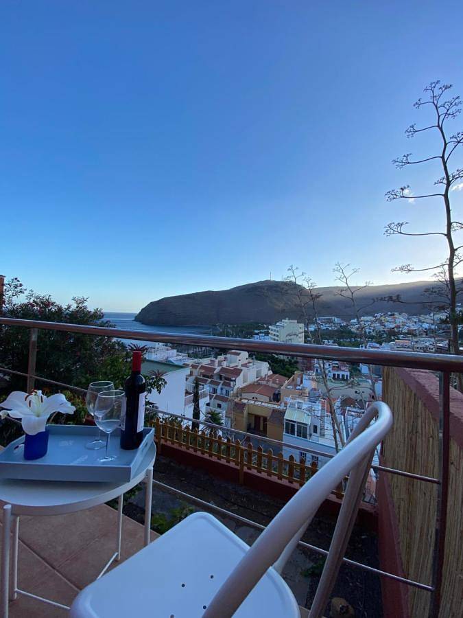 Apartamento para 4 personas, con vistas y jardín en San Sebastián de la Gomera