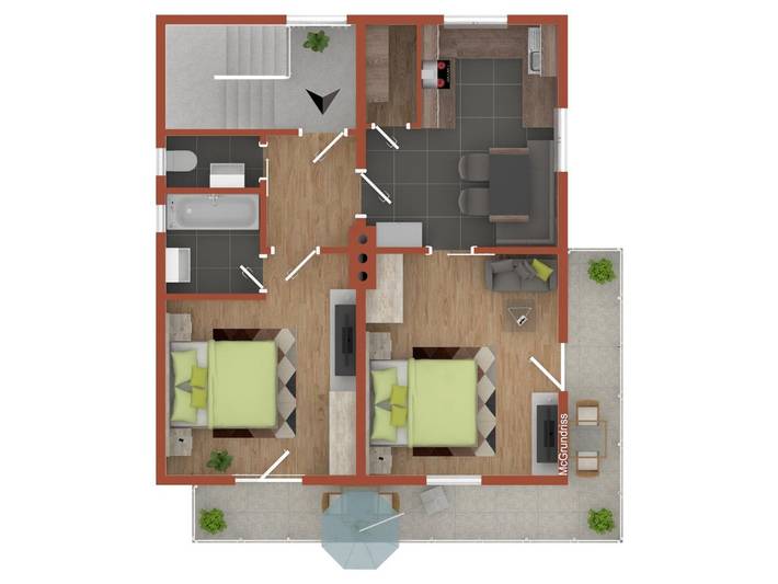 Ferienwohnung für 5 Personen, mit Balkon und Garten in Arzl im Pitztal - 3