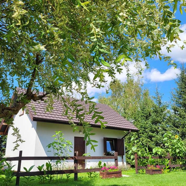 Dom dla 4 osób, z taras i ogród oraz widok w Uniejów