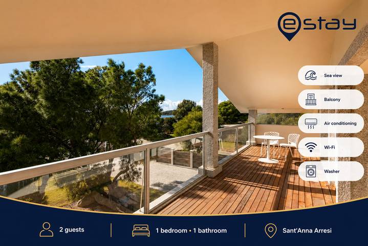 Apartamento de vacaciones para 2 personas, con vistas al mar y balcón/terraza - 1