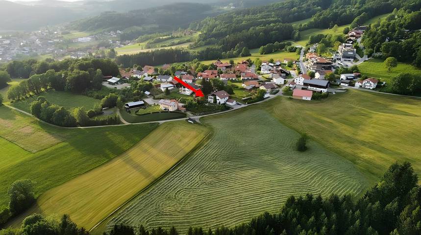 Entire apartment, Grabmeier holiday flat - number 3’ with mountain view, balcony and Wi-Fi in Grainet, Šumava Mountains