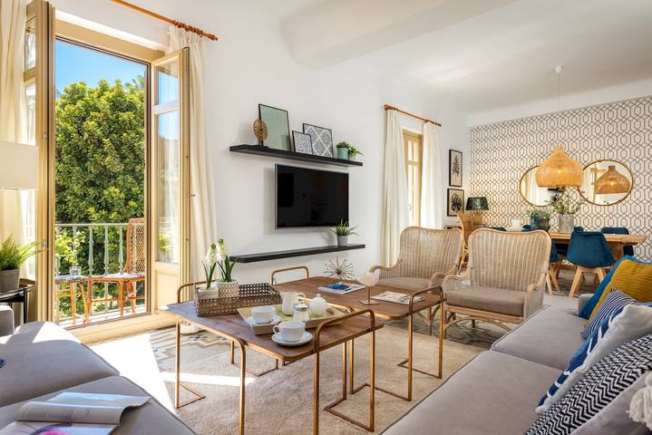 Apartamento de vacaciones para 8 personas, con balcón en Málaga