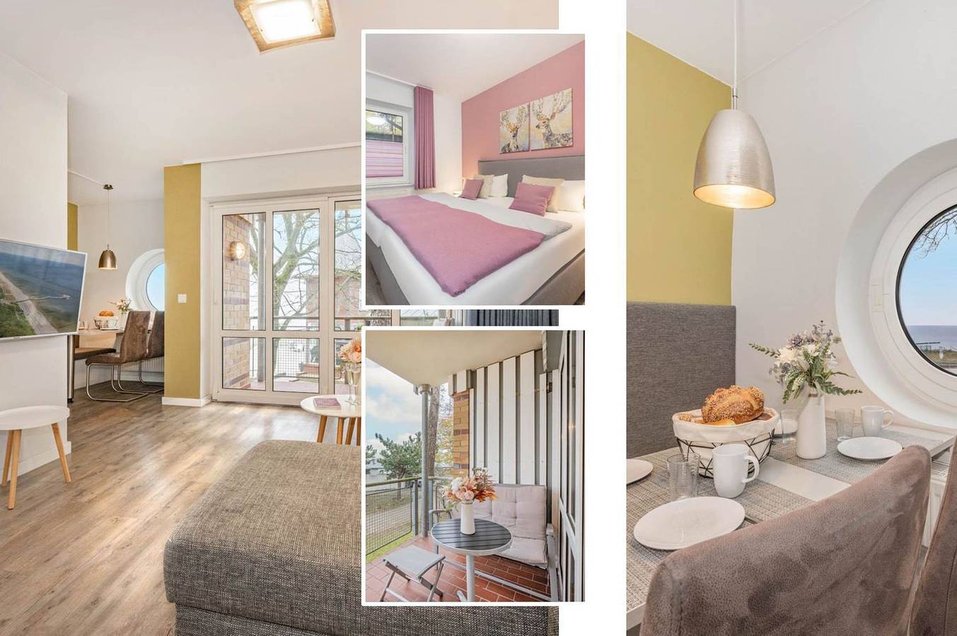 Ganze Wohnung, Traumhafte Ferienwohnung 50 m von der Seebrücke in Koserow, mit Wlan und Balkon in Ostseebad Koserow, Koserow