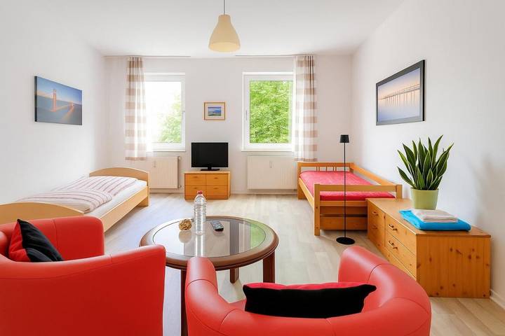 Ferienwohnung für 4 Personen, mit Ausblick in Barmbek Hamburg