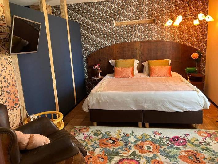 Chambre d’hôte pour 2 personnes, avec Terrasse ainsi que Jardin et Vue dans Eijsden