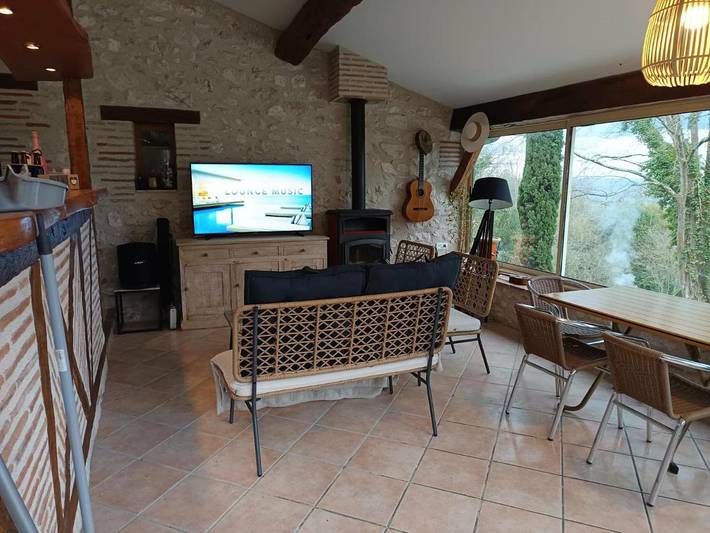 Maison de vacances pour 4 personnes, avec jardin ainsi que piscine et vue