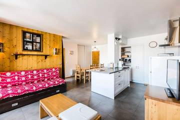 Gîte pour 8 personnes, avec terrasse dans Montchavin