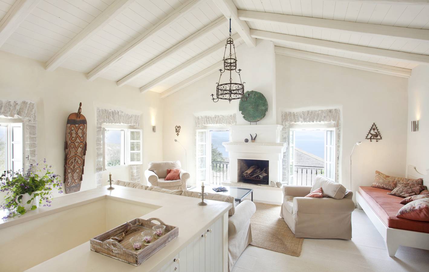 Eclectic and characterful 2 bedroom villa, The Rou Estate - Acanthus, in a beautifully restored village in Corfu