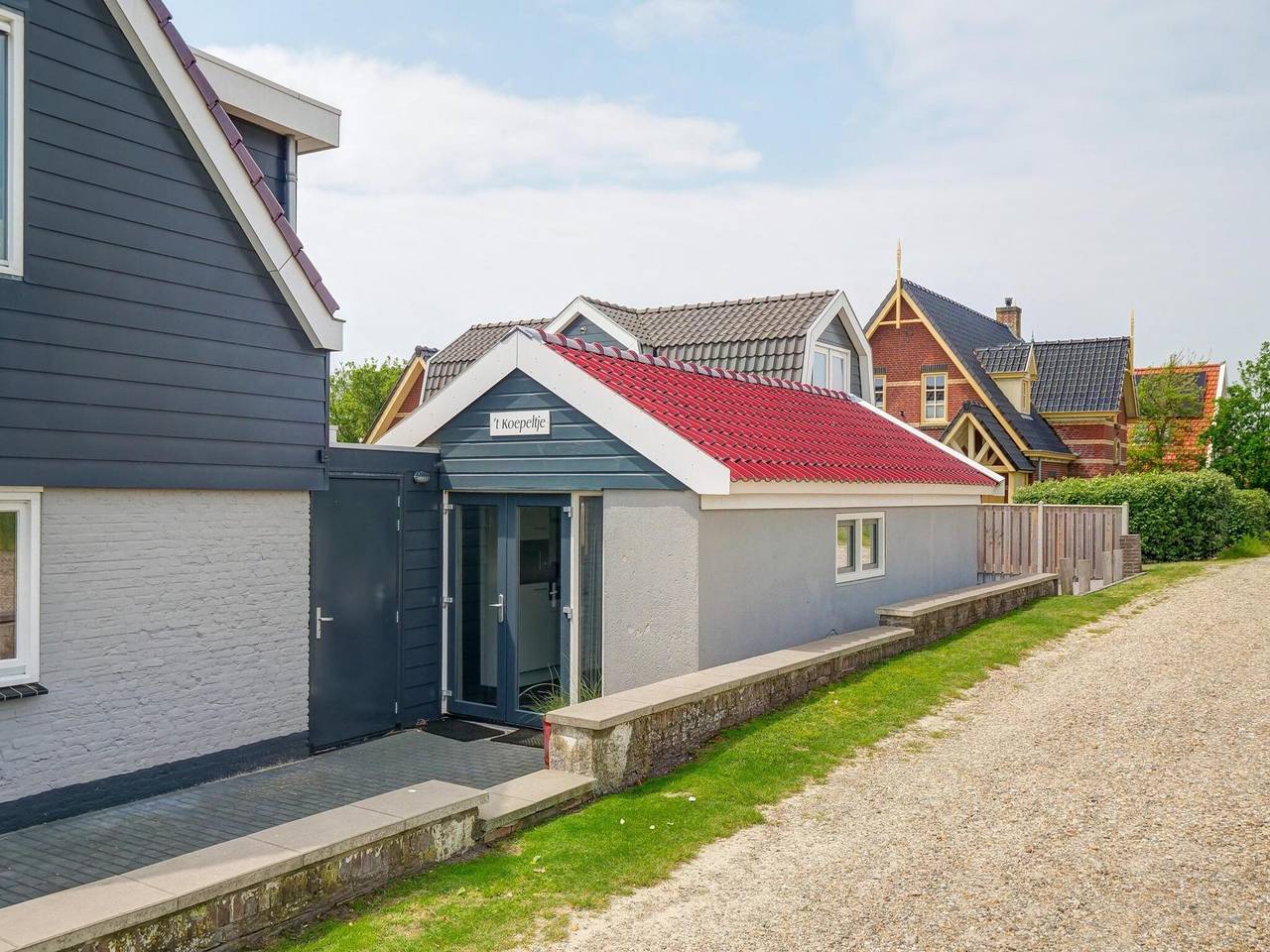 Strandhuis bij Callantsoog Duinen in Groote Keeten, Nederlandse Noordzeekust