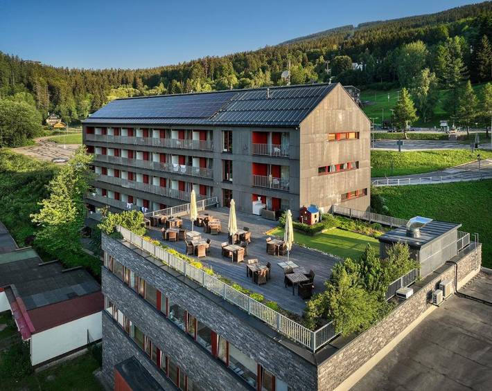 Hotel dla 2 osób, z sauna i widok oraz ogród i basen, zwierzęta dozwolone w Jańskie Łaźnie