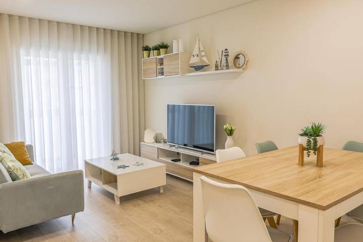 Apartamento de férias para 7 pessoas, com varanda e vista em Póvoa de Varzim
