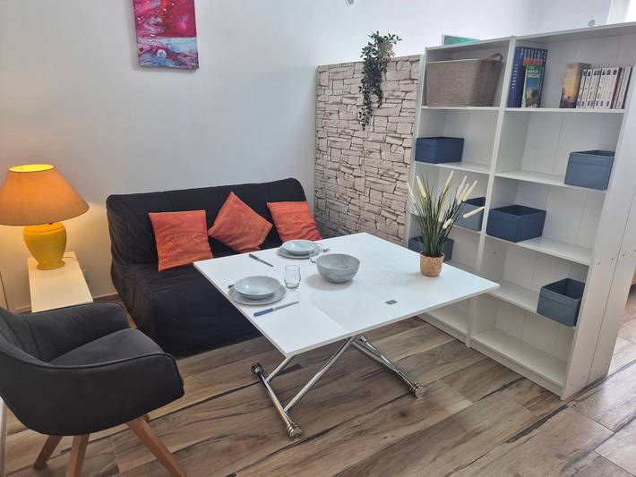 Studio für 2 Personen, mit Garten