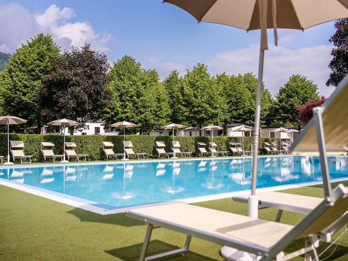 Camping für 4 Personen, mit Kinderpool und Terrasse sowie Pool, kinderfreundlich im Trentino - 2