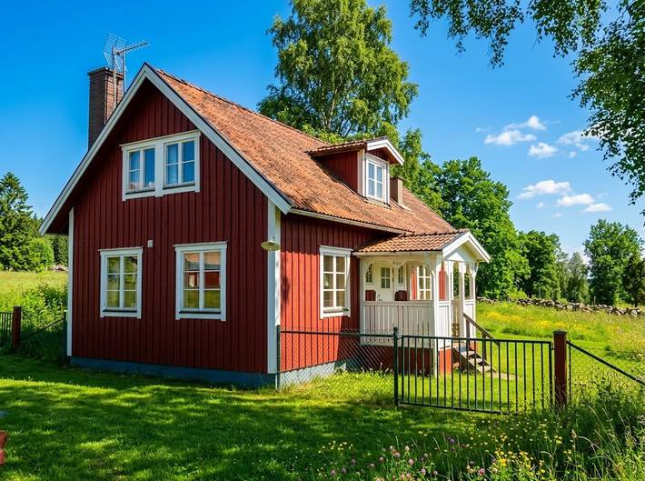 Hus för 5 Personer, med Terass och Trädgård i Vättern