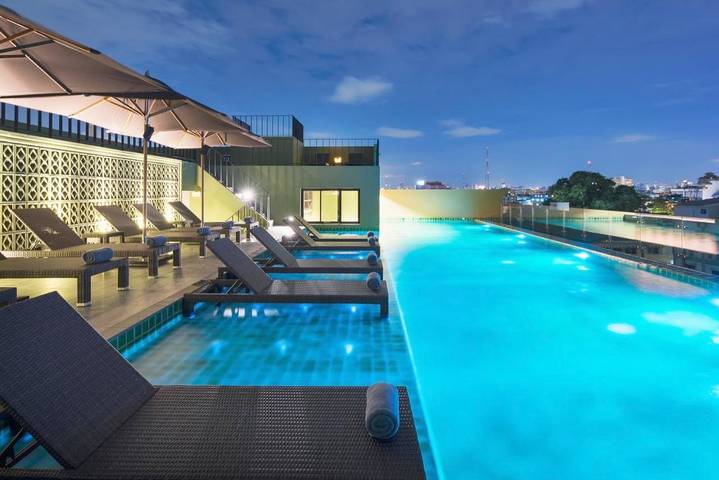 Hôtel pour 10 personnes, avec terrasse et piscine à Bangkok