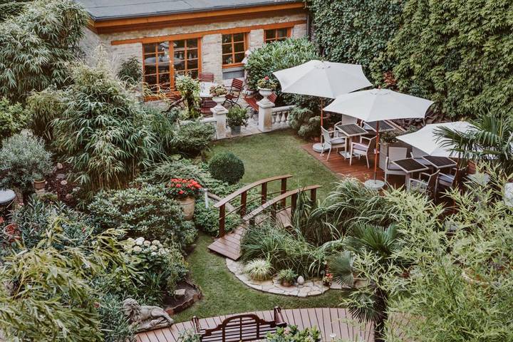 Apartahotel para 2 personas, con Terraza además de Jardín y Vistas en Berlín