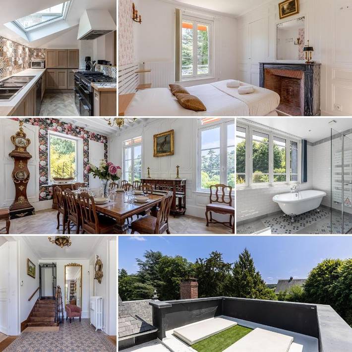 Location de vacances pour 12 personnes, avec vue et jardin, adapté aux familles dans Tourville-sur-Pont-Audemer - 2