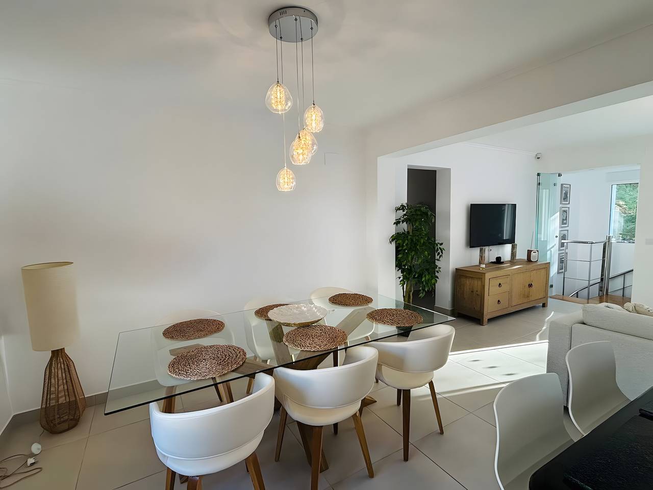 Ferienvilla in Moraira, El Portet, mit Gemeinschaftspool, fußläufig zum Strand in Valle del Portet, Teulada (Spanien)