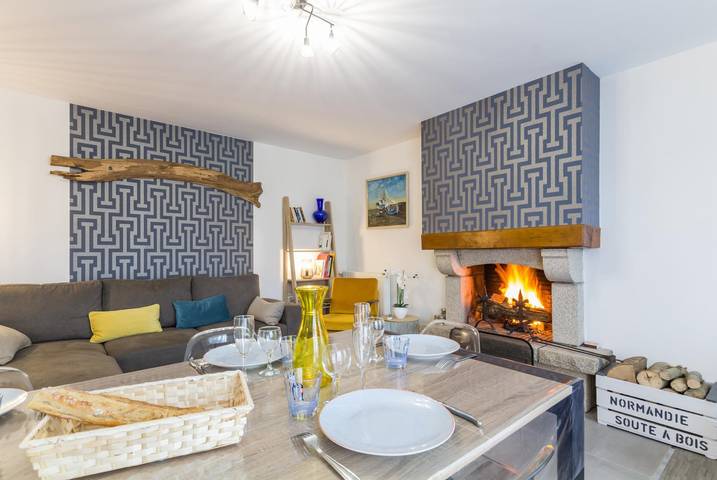 Gîte für 5 Personen, mit Terrasse und Garten in Granville