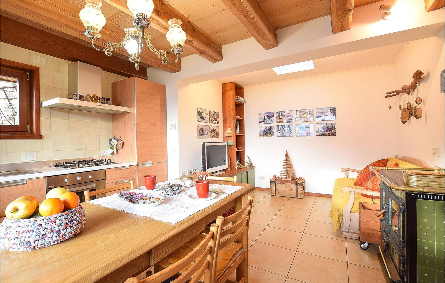 Apartment mit Bergblick, Parkplatz, Terrasse und Internet in Telve di Sopra, Valsugana