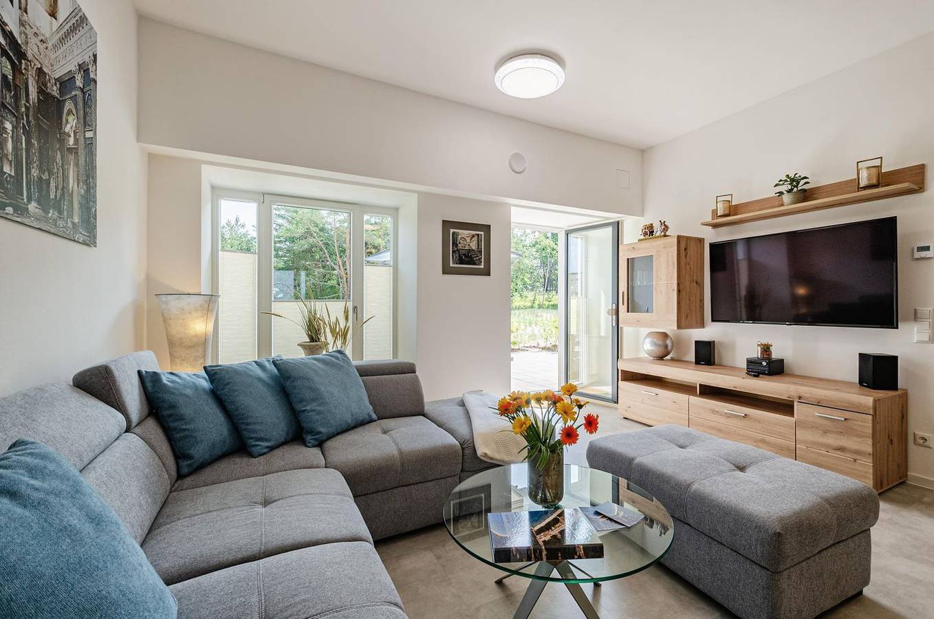 Ganze Wohnung, Fewo Proras Strandhaus: Komfortable 70m² Fewo mit Terrasse, Vollküche, Meerblick in Prora, Binz