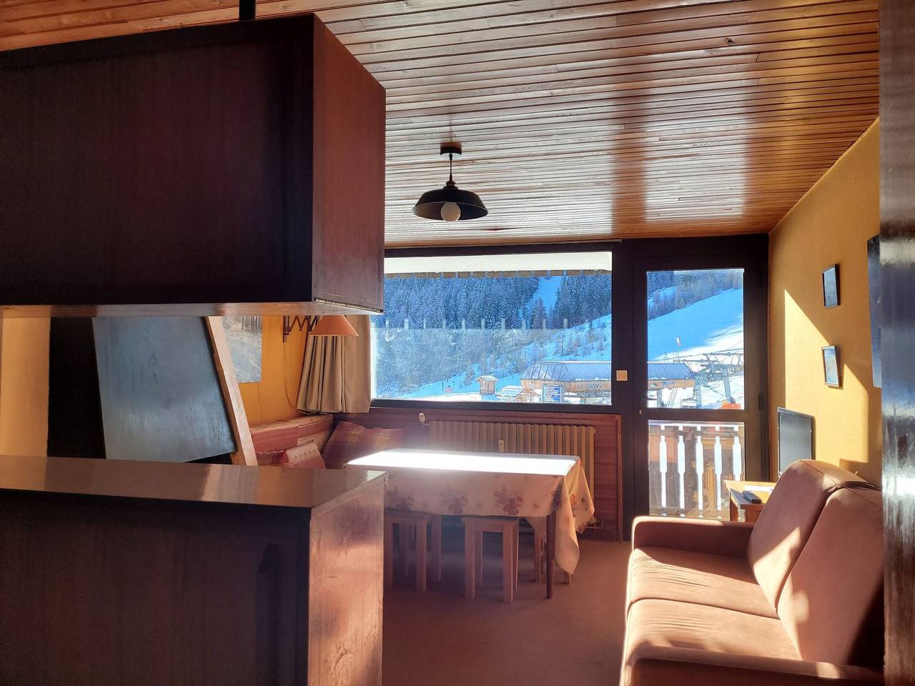 Apartamento entero, Apartamento 6 pers, sur, balcón, pistas in Pra-Loup, Uvernet-Fours