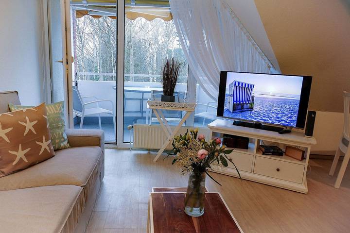 Ferienwohnung für 3 Personen, mit Ausblick und Balkon in Sahlenburg - 4