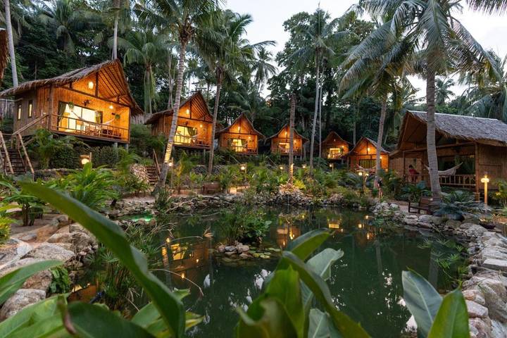 Ferienhaus für 2 Personen, mit Pool und Garten sowie Ausblick auf Koh Phangan