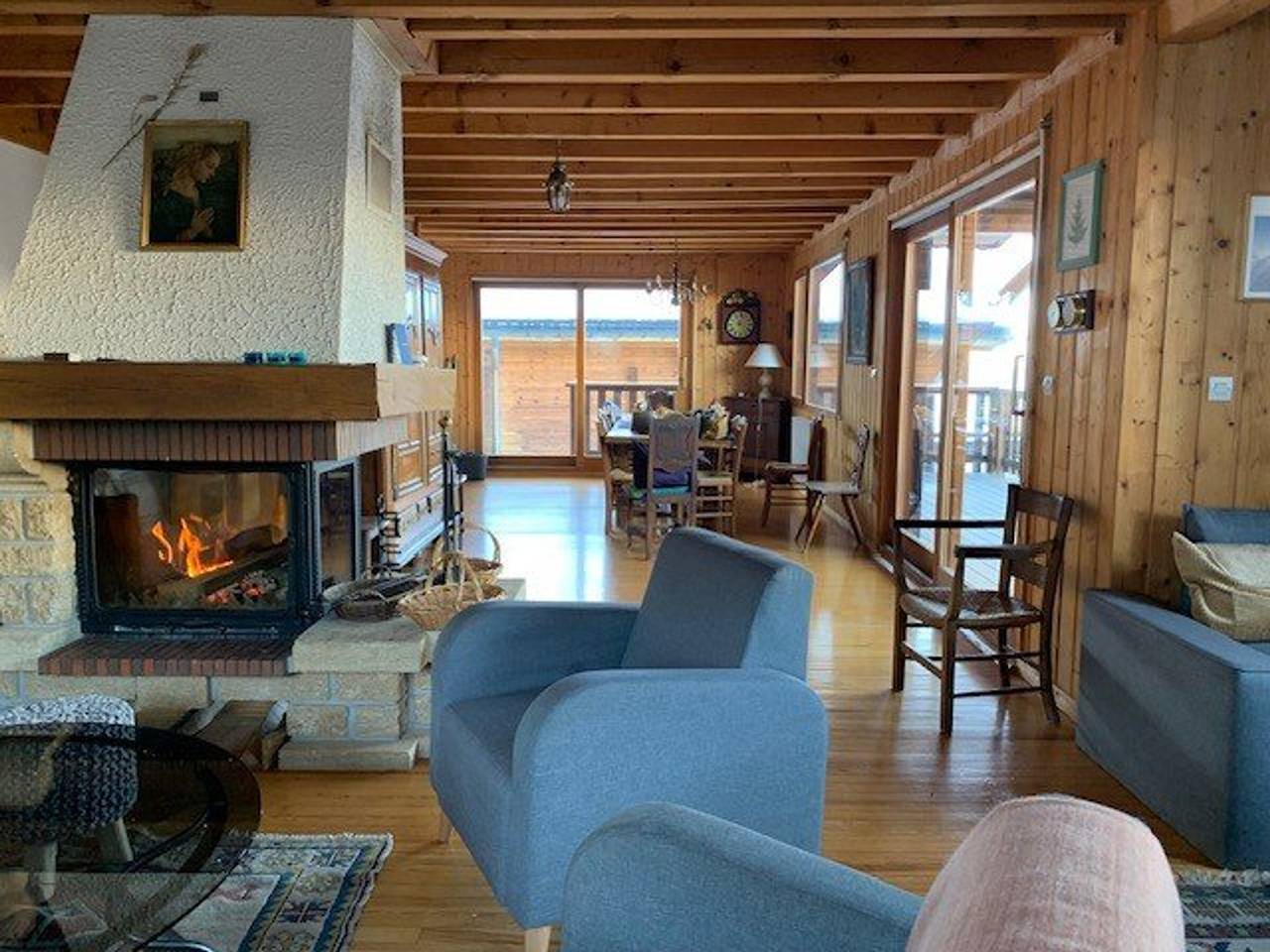 Chalet amplio, 14 pers., cerca de pistas, chimenea, terraza, Wifi, parking, Crest-Voland in Cohennoz, Albertville region