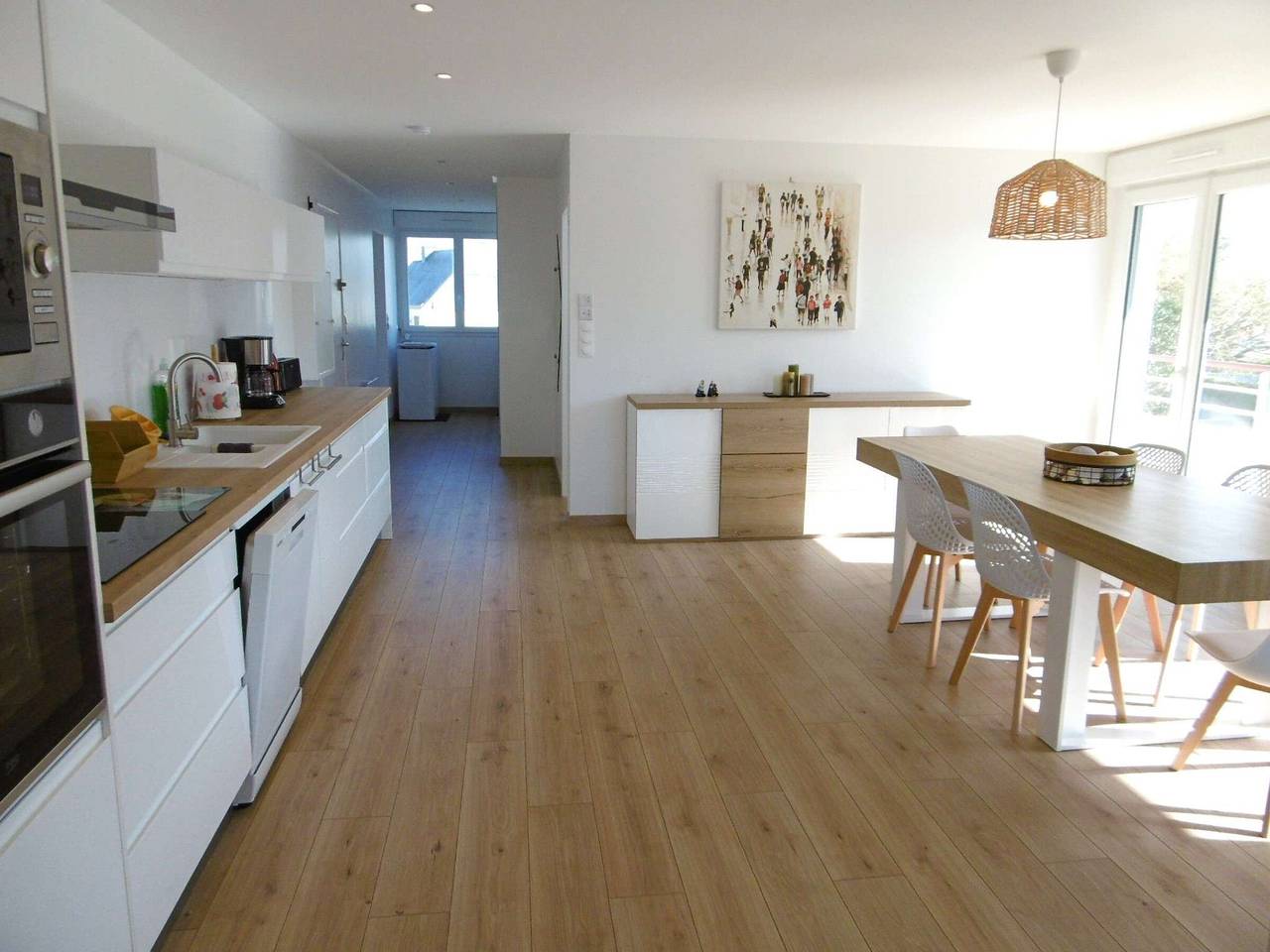 Appartement entier, Appartement rénové 4 pièces avec vue océan, balcon et parking à Sarzeau in Sarzeau, Côte des Mégalithes