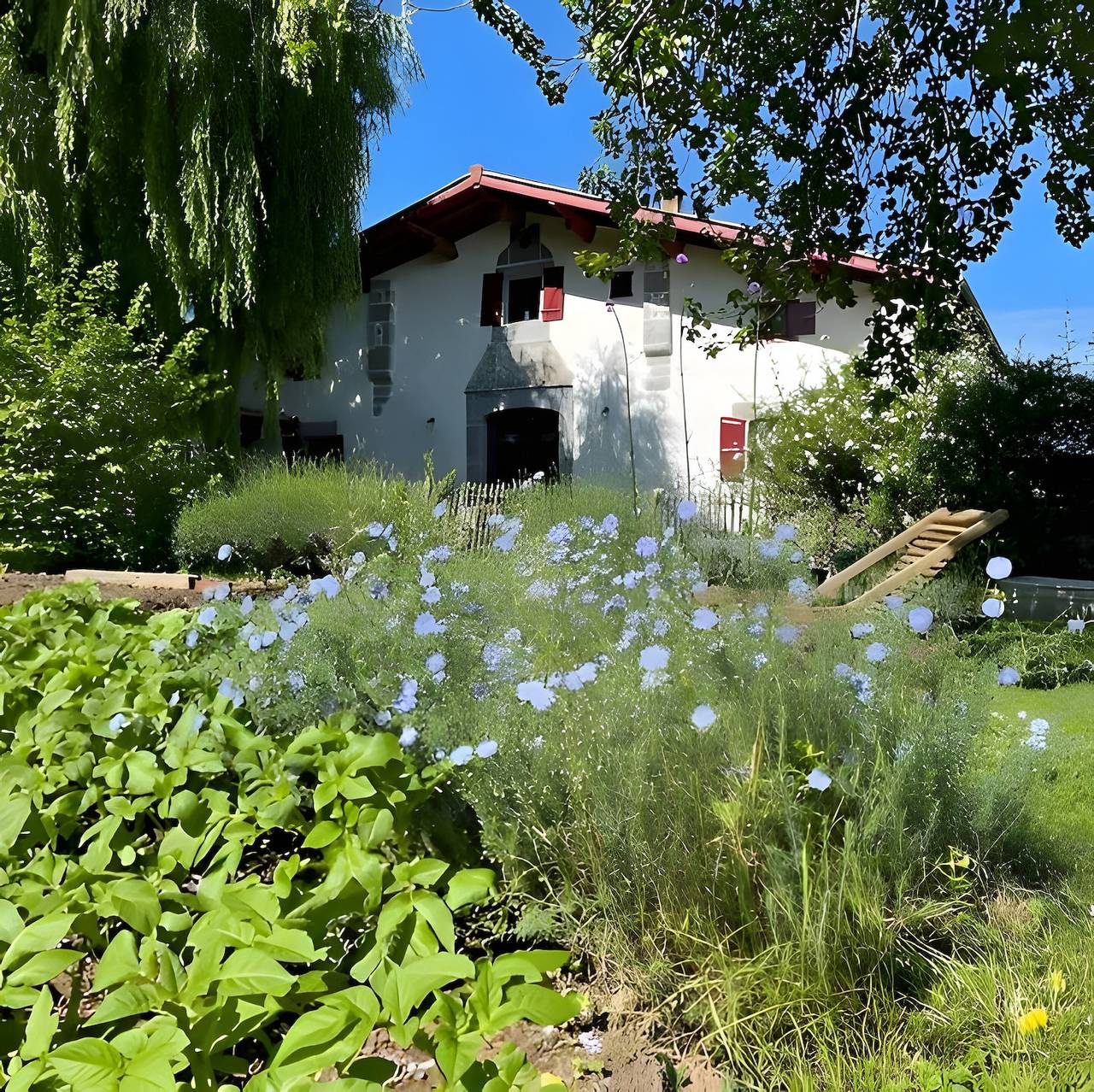 Bed and Breakfast 'Barukia' with Private Garden and Wi-Fi in Iholdy, Bayonne region